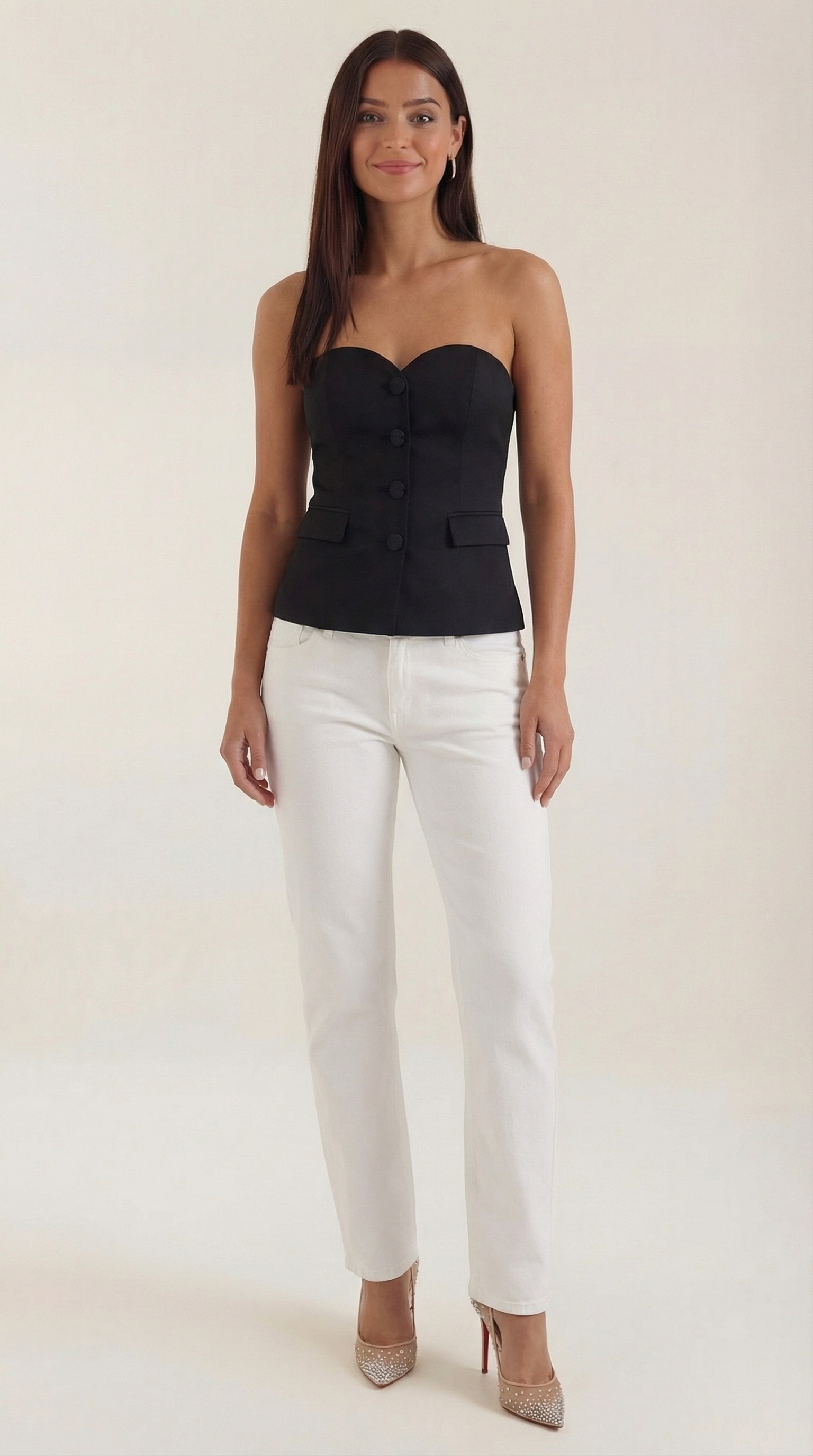 Fiona Strapless Blazer Top