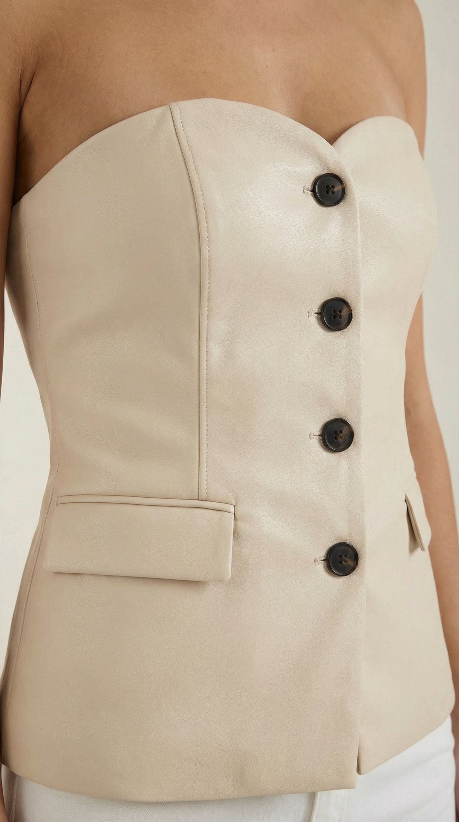 Fiona Strapless Blazer Top