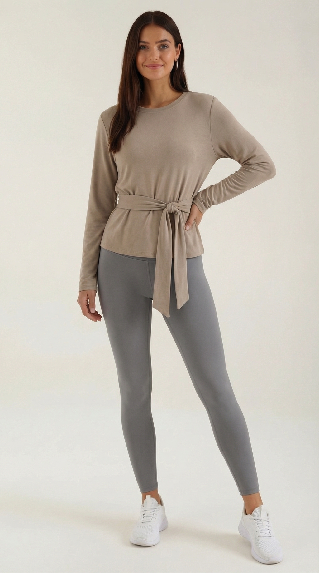 Holly Long Sleeve Tie-Waist Top