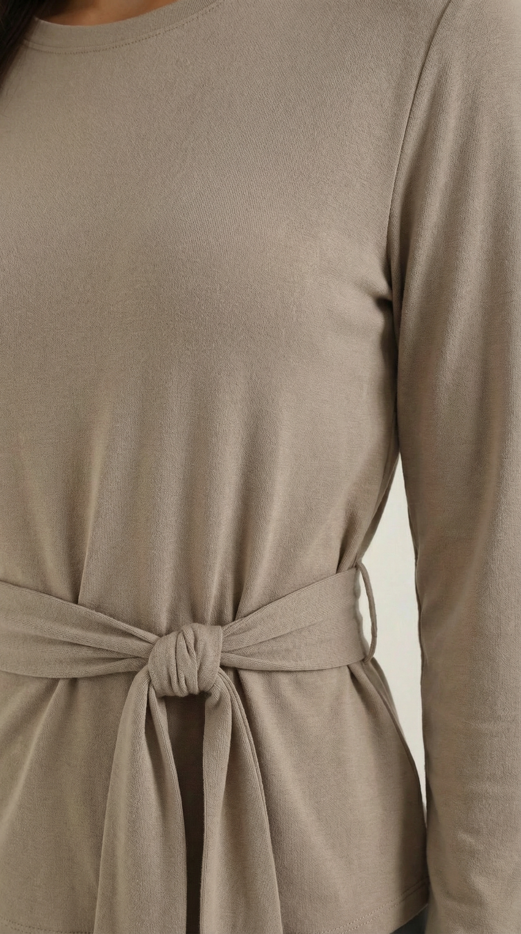 Holly Long Sleeve Tie-Waist Top