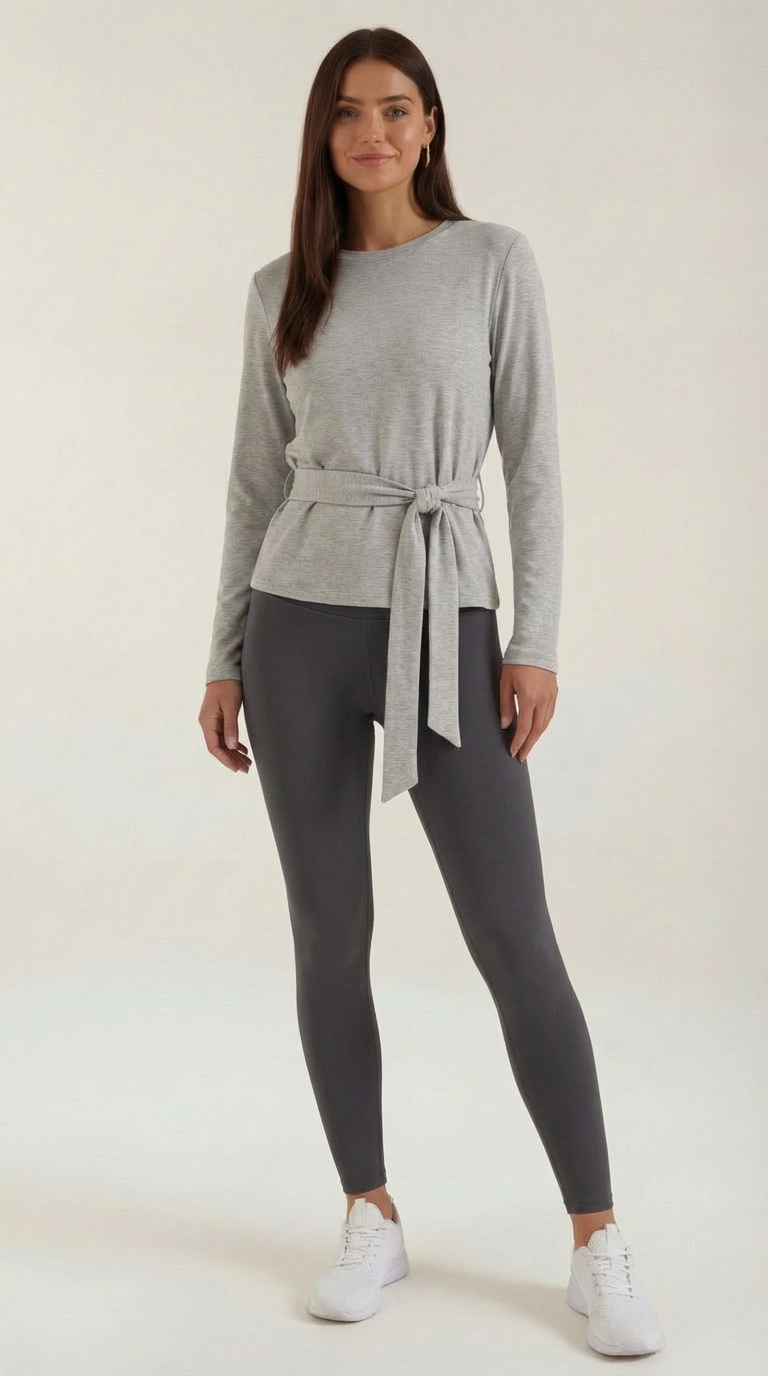 Holly Long Sleeve Tie-Waist Top