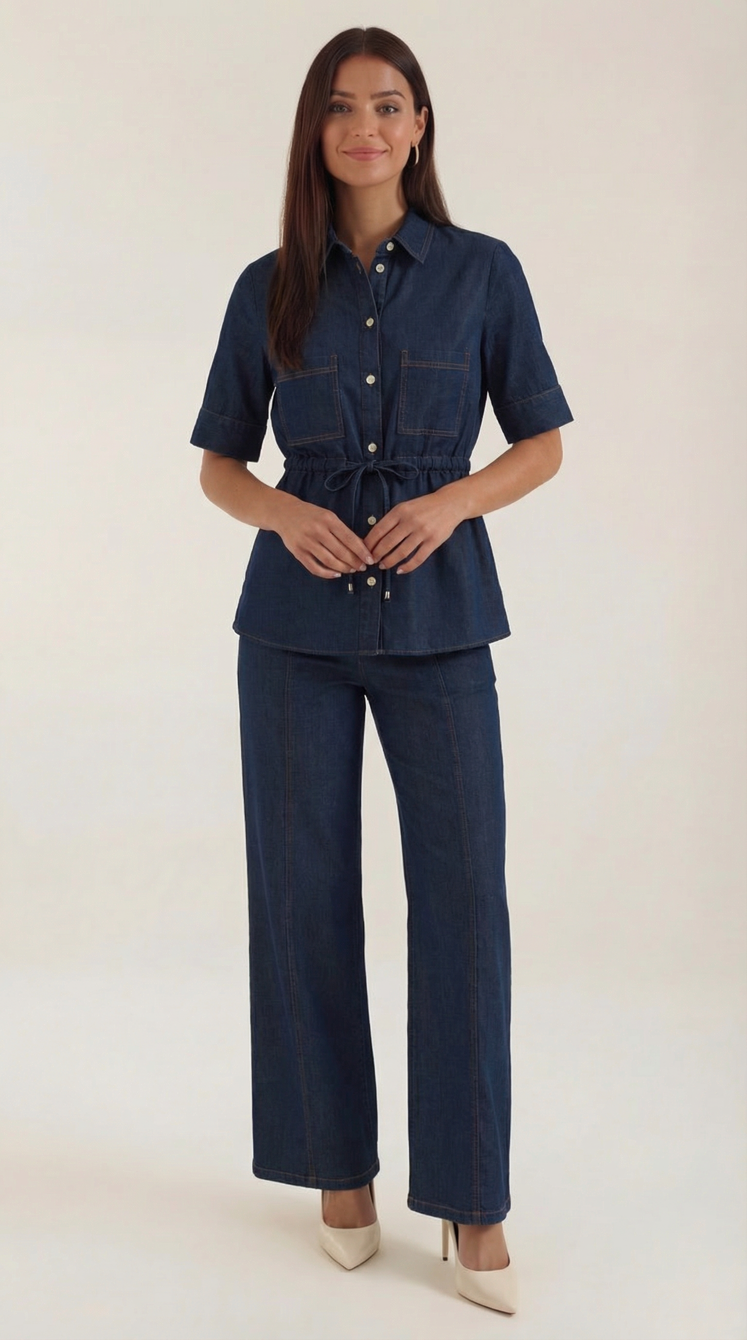 Judith Denim Co-ord Top