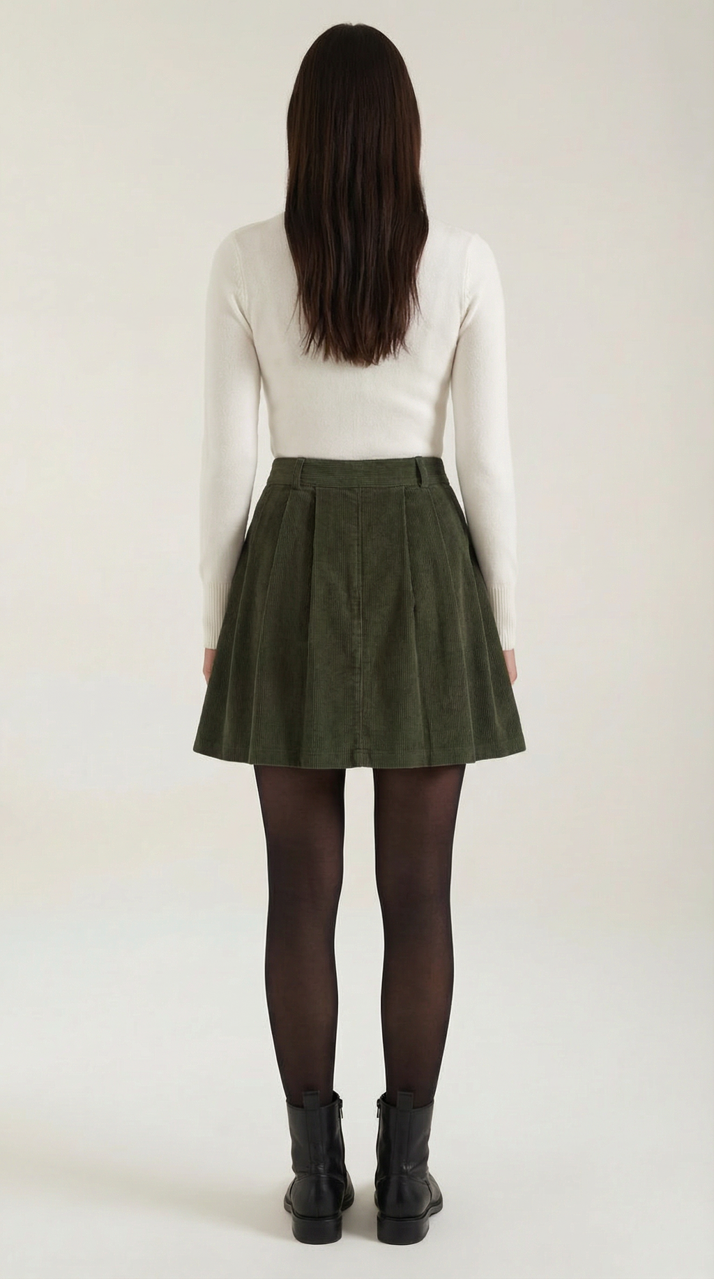 Lauren Pleated A-Line Skirt