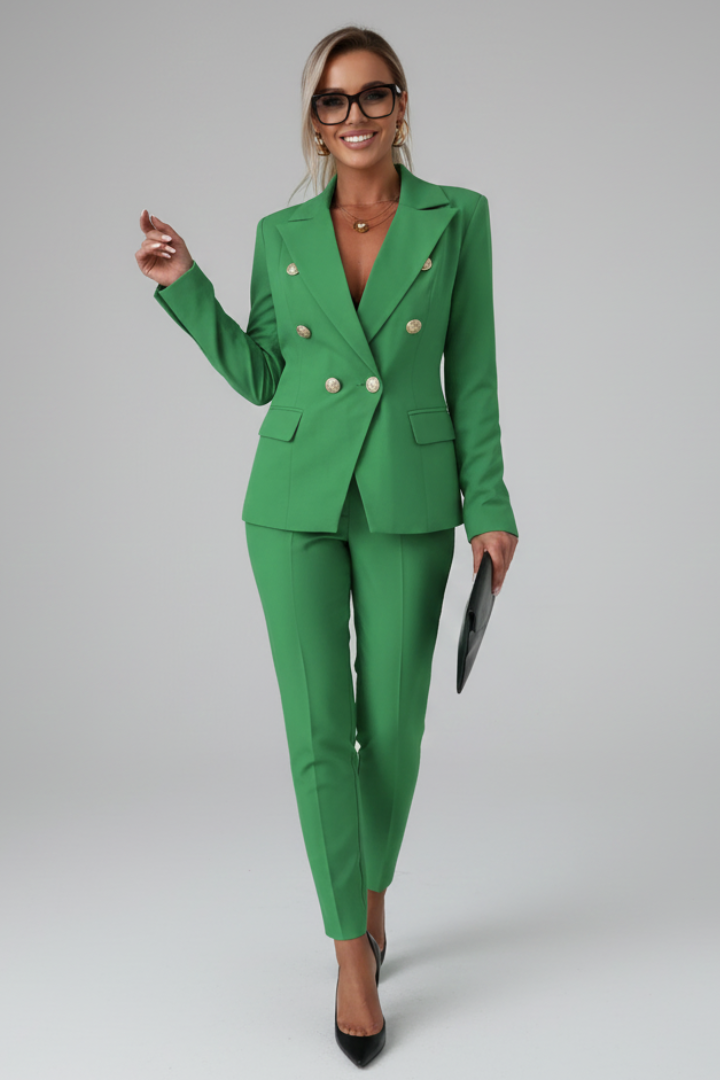 Double-Breasted Co-Ord Suit Set