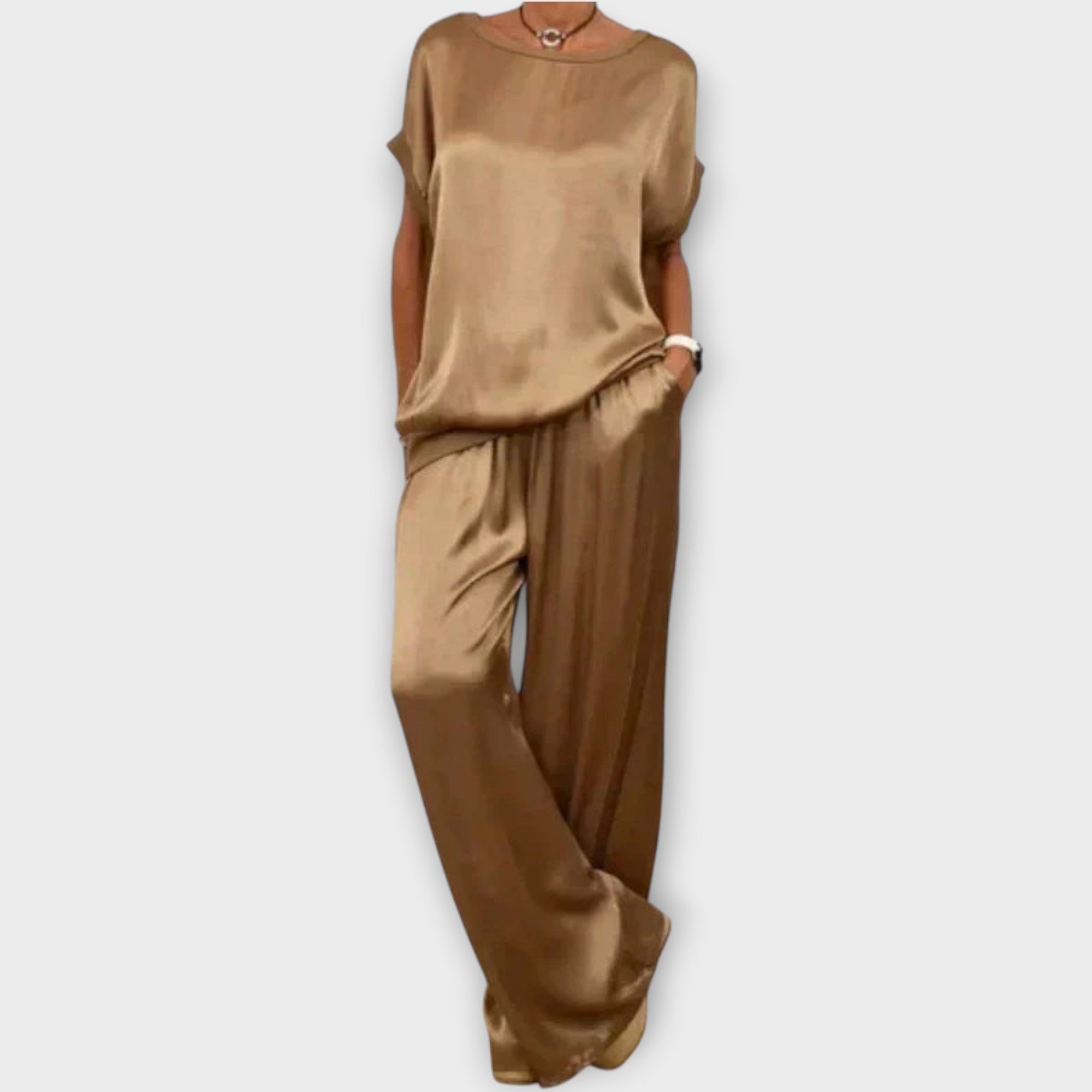 Satin Two-Piece Co-ord Set