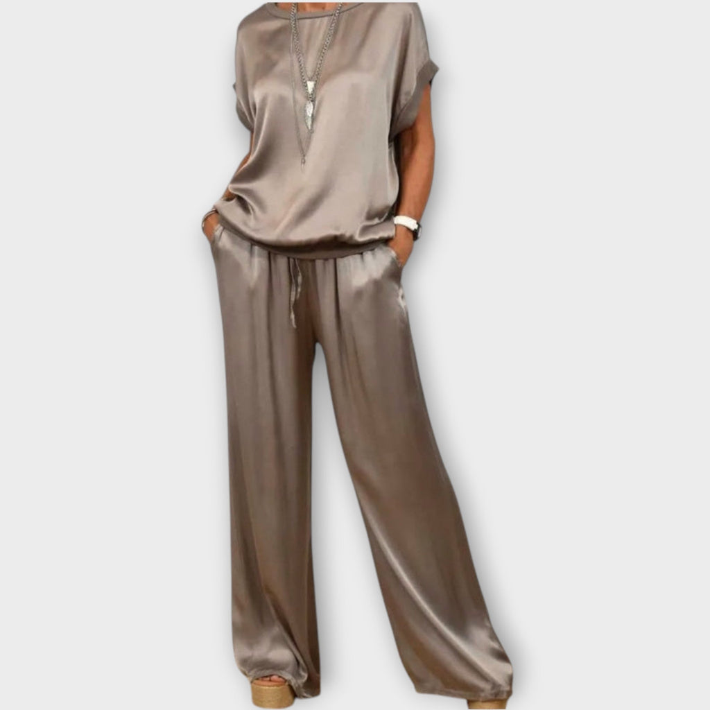 Satin Two-Piece Co-ord Set