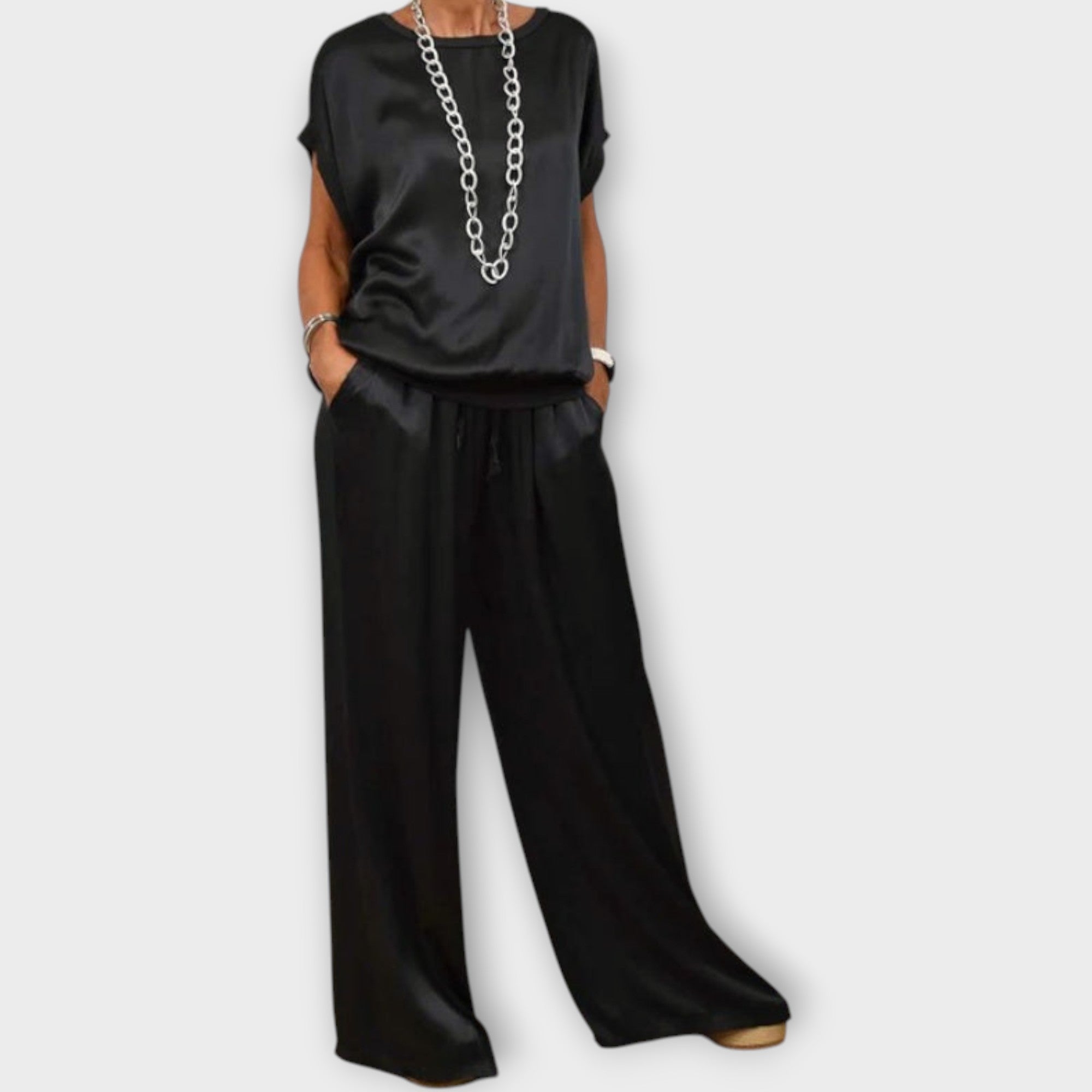 Satin Two-Piece Co-ord Set