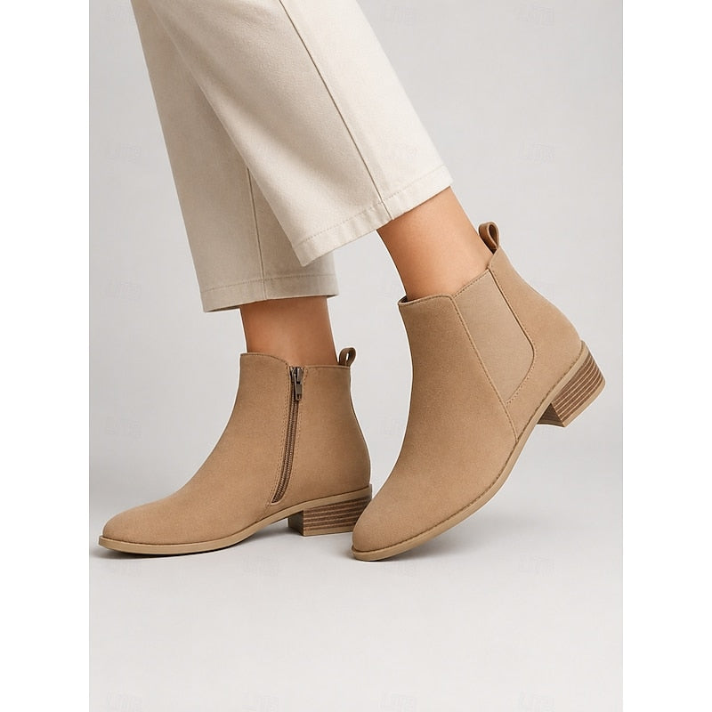 Khaki Ankle Boots