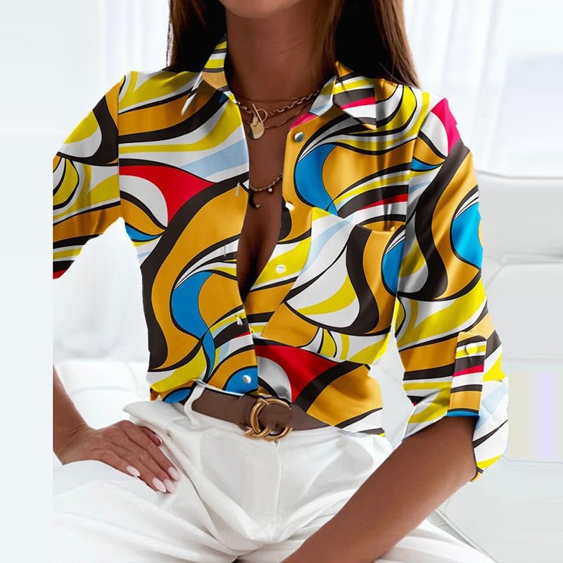 Women's Classic Structured Collar Blouse – Smart-Casual