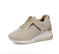 Beige orthopaedic comfort trainers