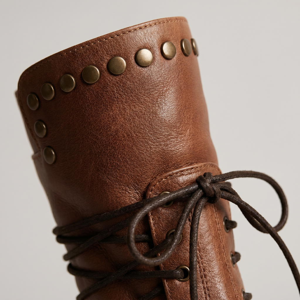 Mid-Calf Boots Low Block Heel Women | Alba Muse