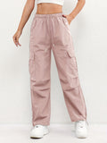 Cargo Pocket Drawstring Trousers
