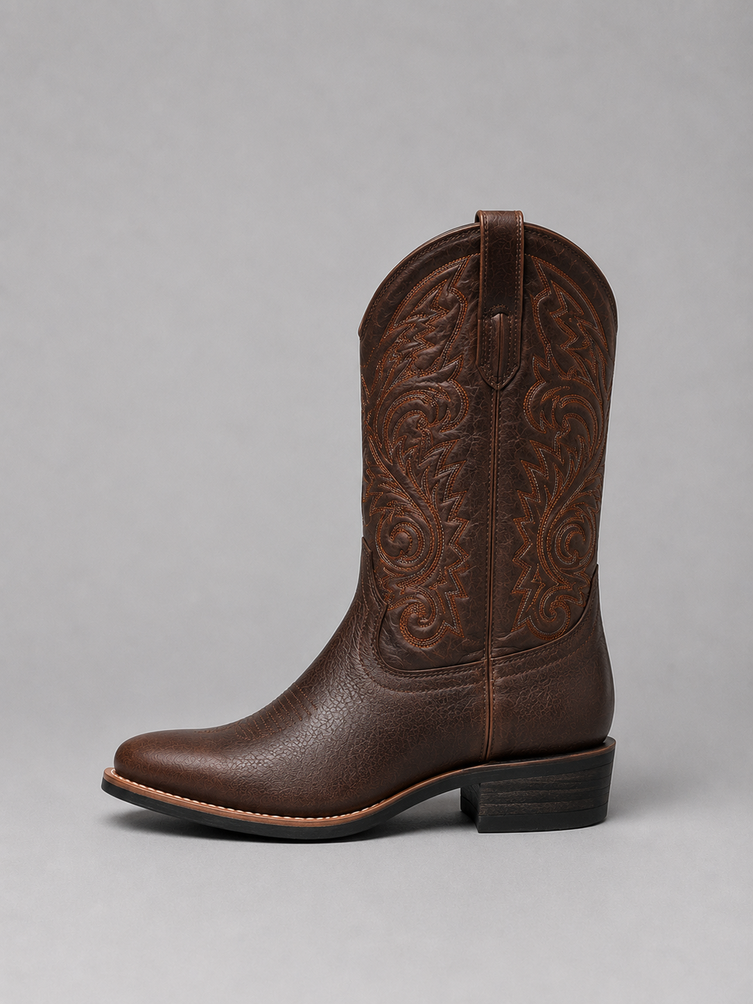 Women's Embroidered Leather Cowboy Boots, Knee-High