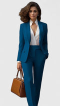 Tailored Lapel Blazer Suit Co-Ord Set