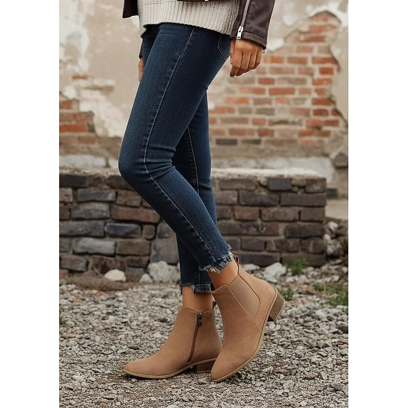 Khaki Ankle Boots
